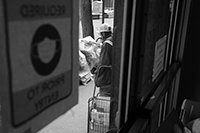 Food queues : Food lines : Hell's Kitchen : Streetlife, New York, Photo by Richard Moore